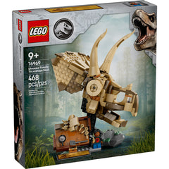 LEGO Jurassic World Dinosaur Fossils Triceratops Skull Toy - Dinosaur Toy Fossil Building Set for Kids, Boys and Girls, Ages 9+ - Model Display Kit - Gift Idea for Birthdays - 76969
