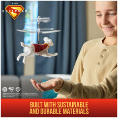 DC Comics SUPERMAN up in the Sky! Flying Krypto, 7.5-Inch Hovering Superdog, for Ages 4 and up