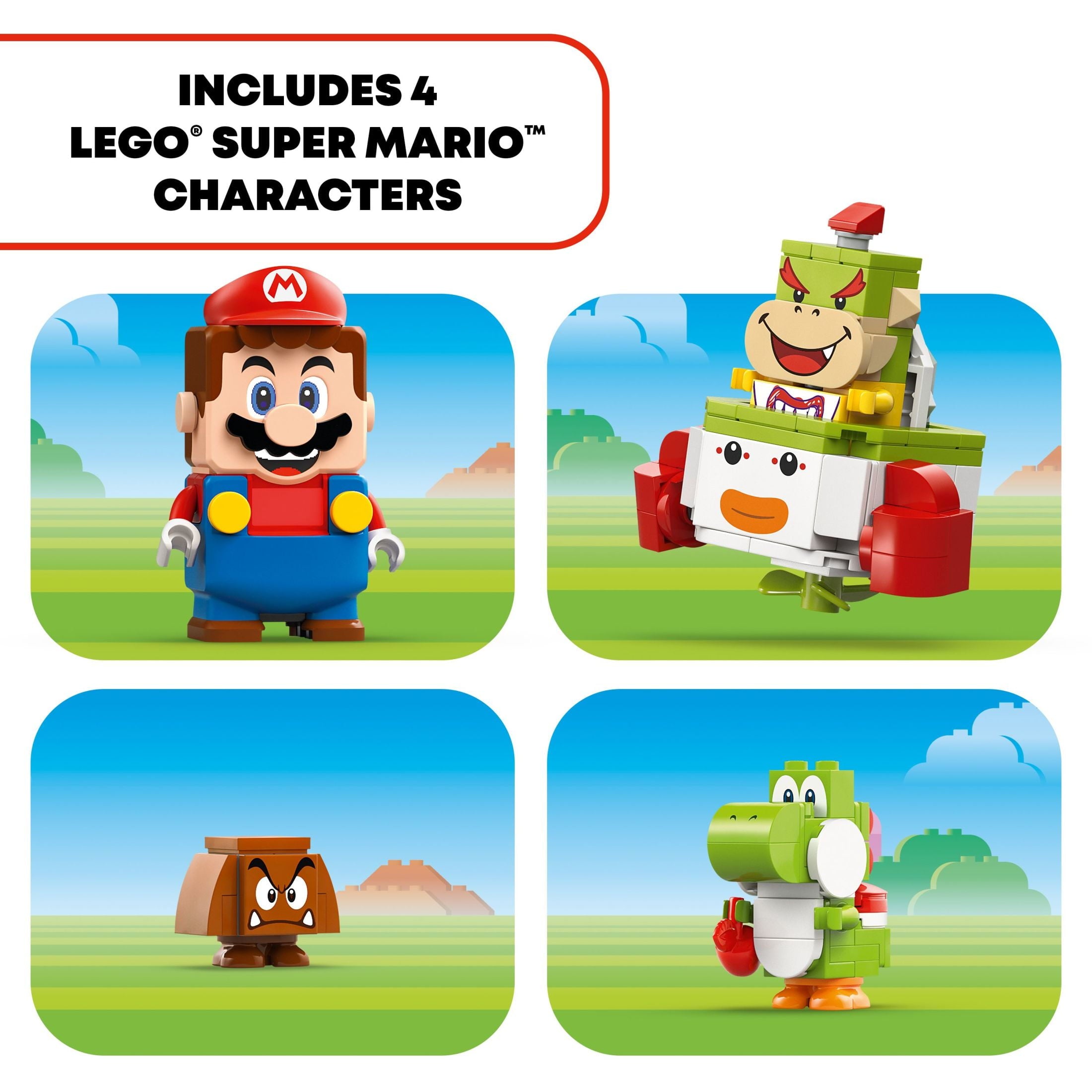 LEGO Super Mario Adventures with Interactive LEGO Mario, Vehicle Mario Playset, Yoshi and Nintendo Toy, 71439