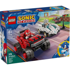 LEGO Sonic the Hedgehog Silver’s Car vs. Knuckles’ Monster Truck Building Toy for Boys & Girls - Racing Playset W/Silver & Knuckles Minifigures for Kids, Ages 8+ - Gift Idea for Birthdays - 77118