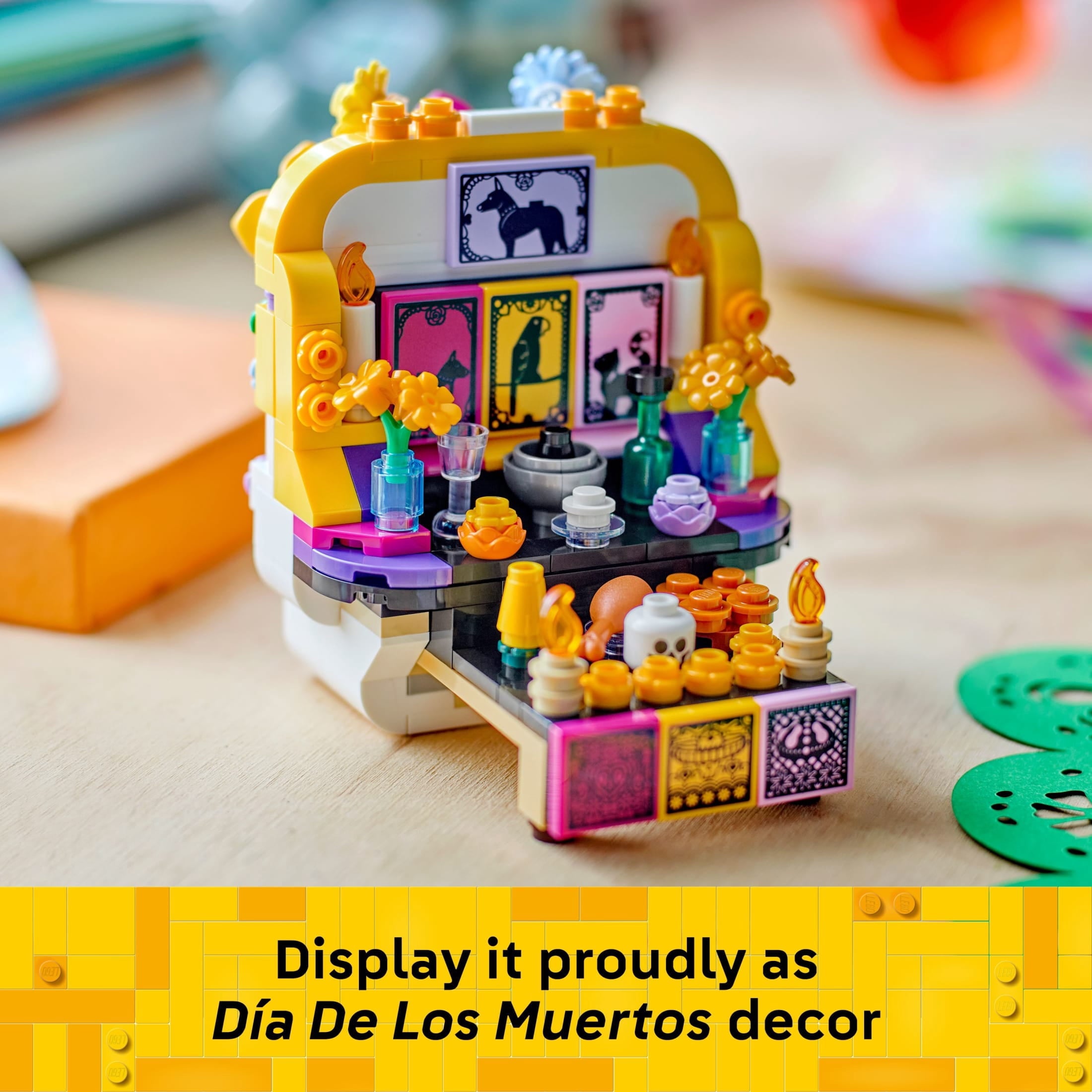 LEGO Altar of the Dead - Day of the Dead Decoration for Home - Building Toy for Boys & Girls, Ages 9+ - Día De Los Muertos Craft for Kids - 40811