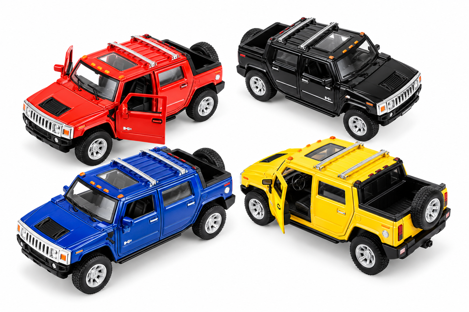 The Toy Network 5 Inch Hummer H2 SUT Pull Back 1 Piece Random Color