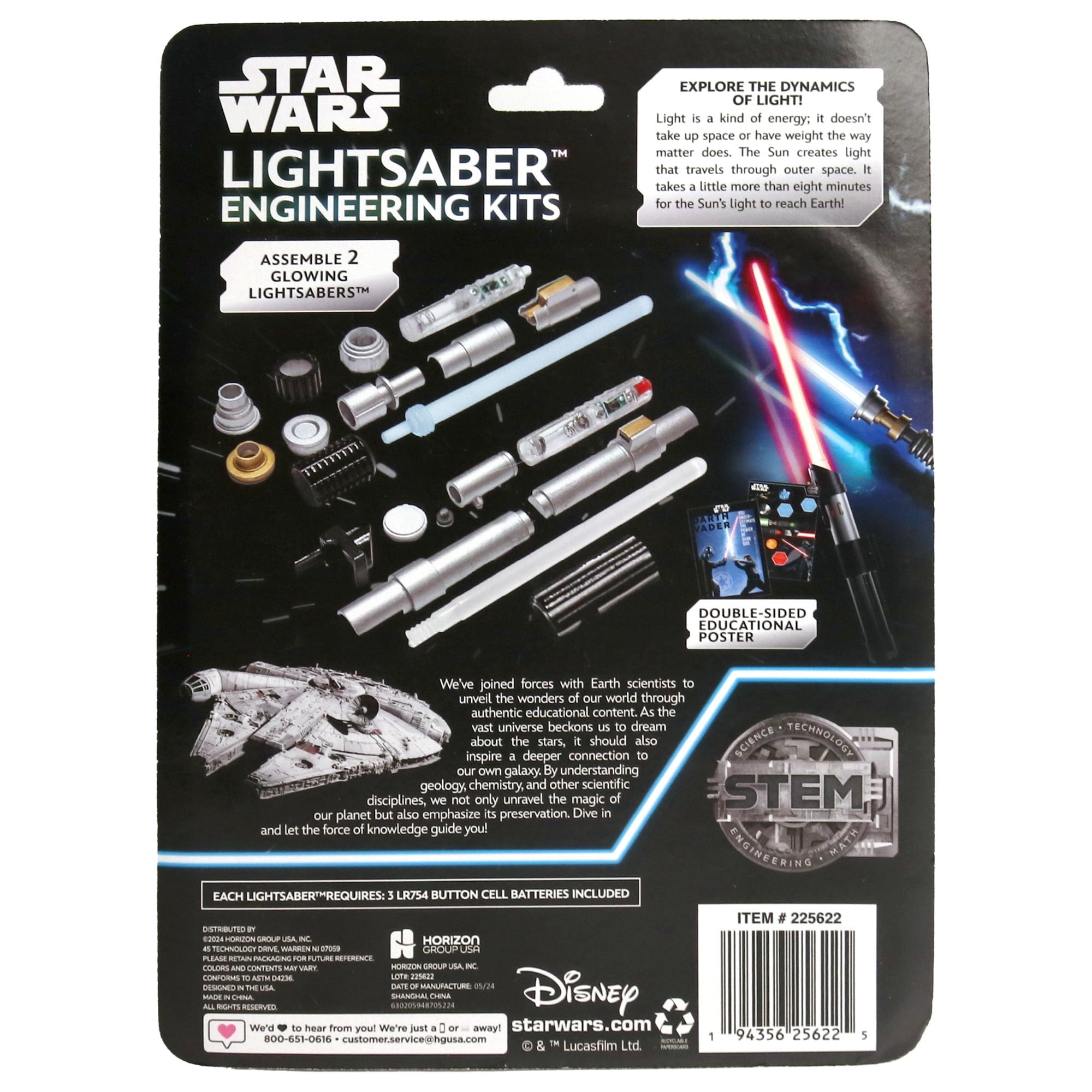 STAR WARS Construct Your Own Lightsabers, 24 pieces, Boys and Girls, Child, 6 years and up!