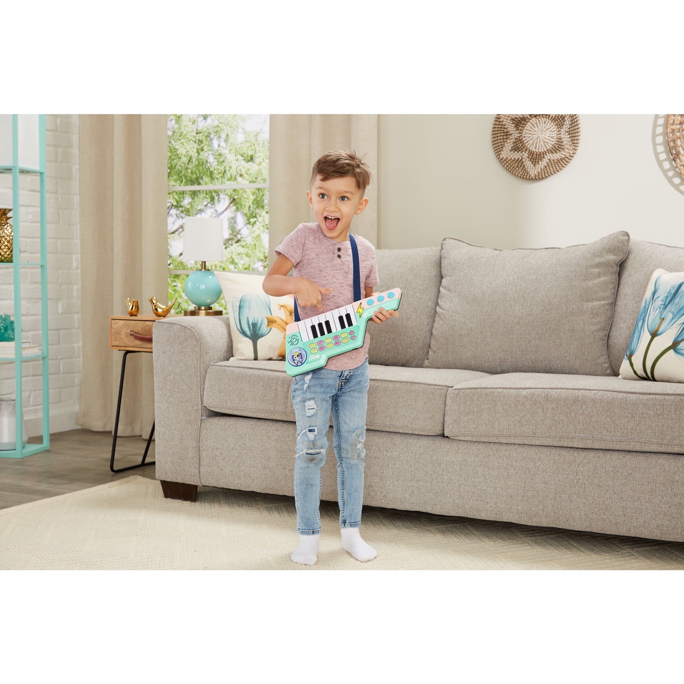 VTech Bluey Bluey's Keytar with Accessories, Baby and Toddler Toys