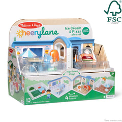 Melissa & Doug Cheery Lane Ice Cream and Pizza 12-Piece Pretend Play Set