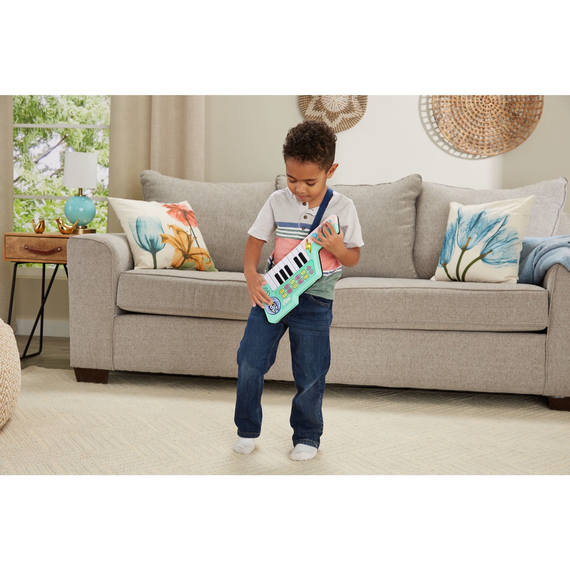 VTech Bluey Bluey's Keytar with Accessories, Baby and Toddler Toys