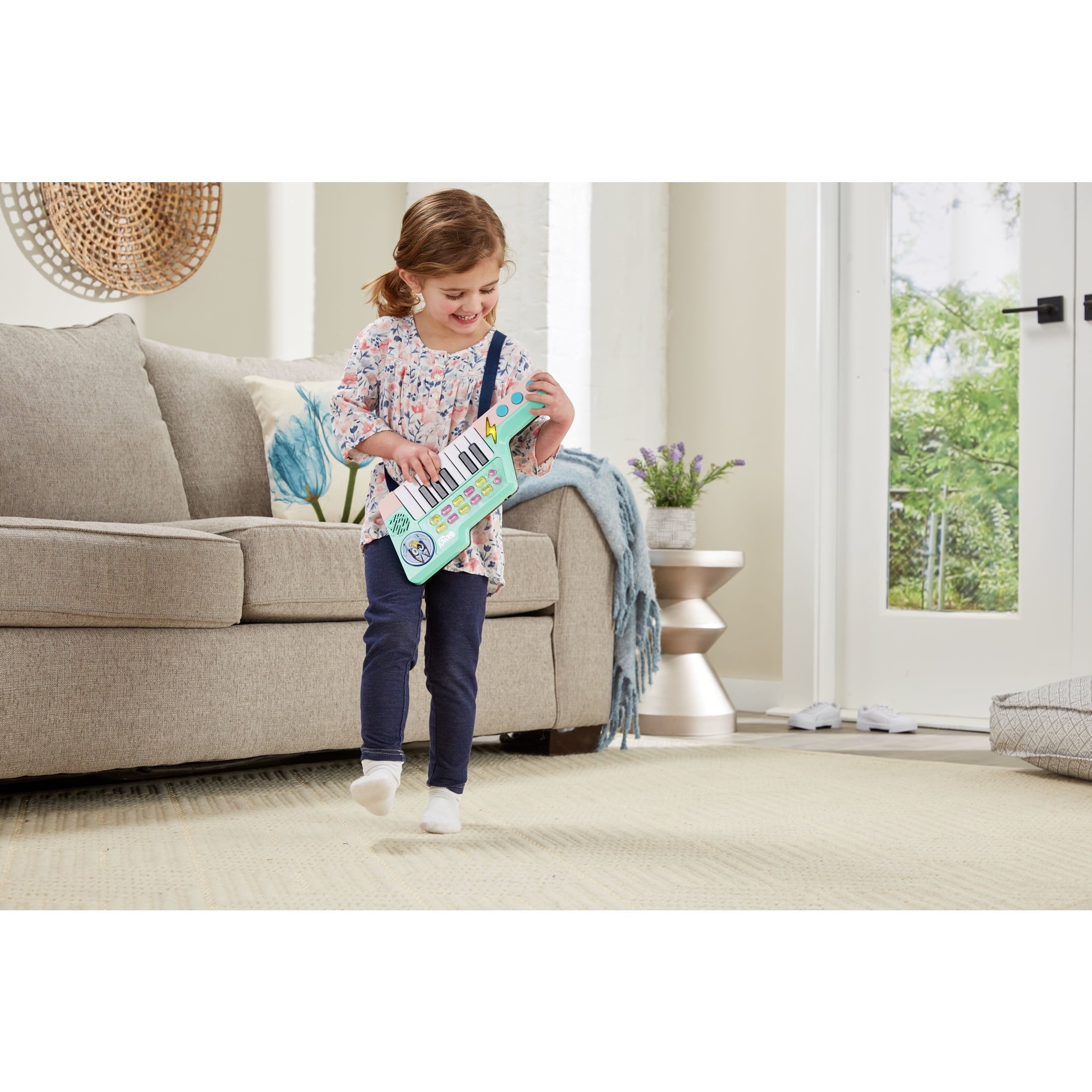 VTech Bluey Bluey's Keytar with Accessories, Baby and Toddler Toys
