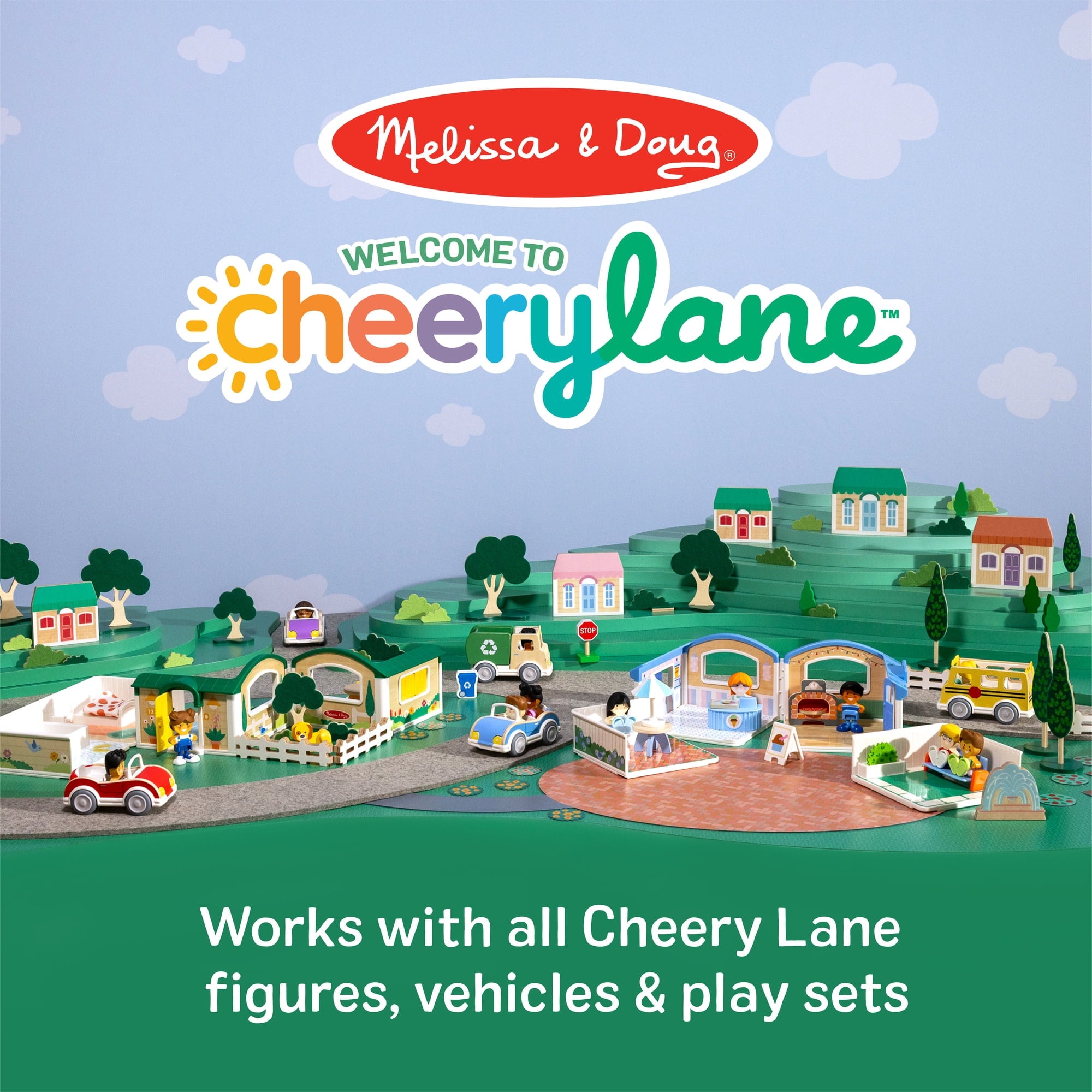 Melissa & Doug Cheery Lane Cheeries Wooden Toy Figures, Ages 2+