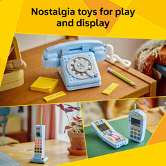 LEGO Creator 3 in 1 Retro Telephone Building Toy - Home Decor for Bedroom or Kids Room - Kids Toy for Girls & Boys, Ages 8+ - Gifts for Birthdays - 31174