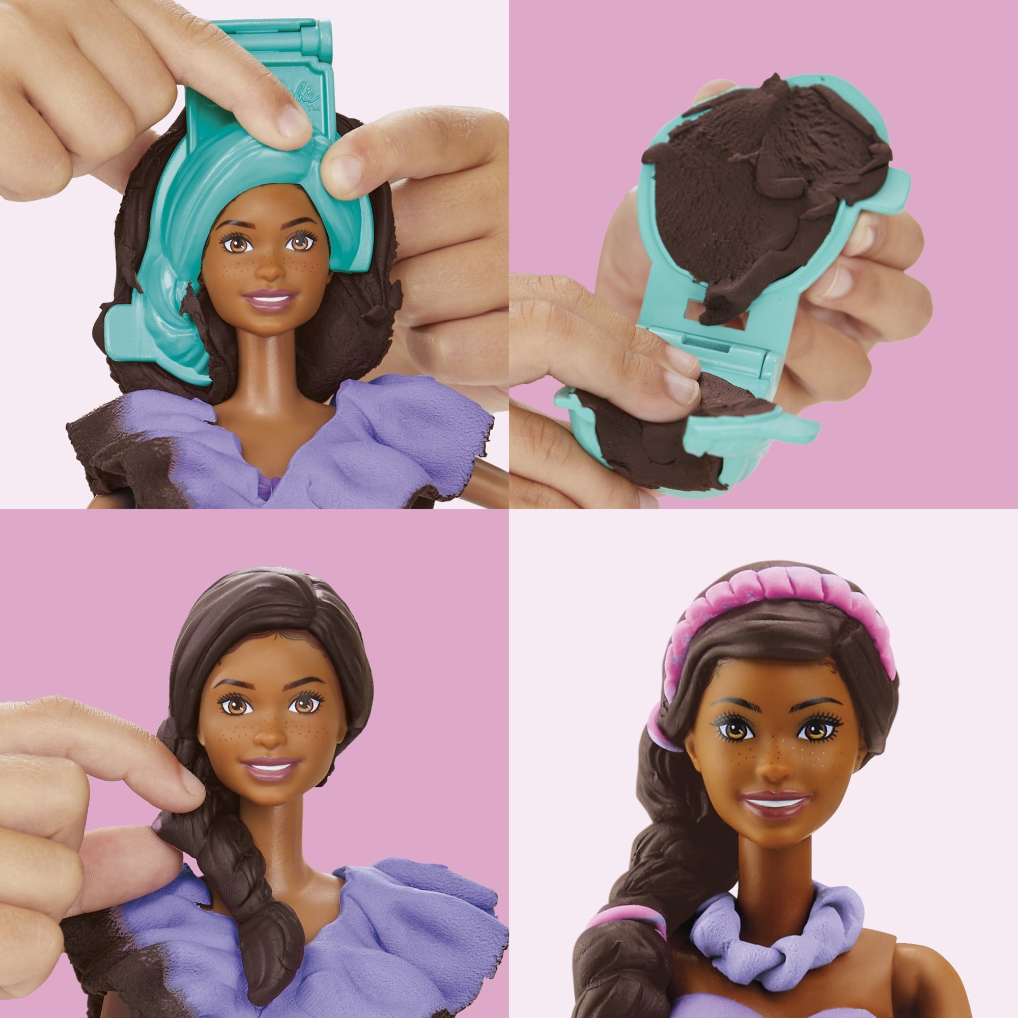Play-Doh Barbie Fashionista Ruffles Set, Make Doll Clothes, Girls & Boys 5 and up