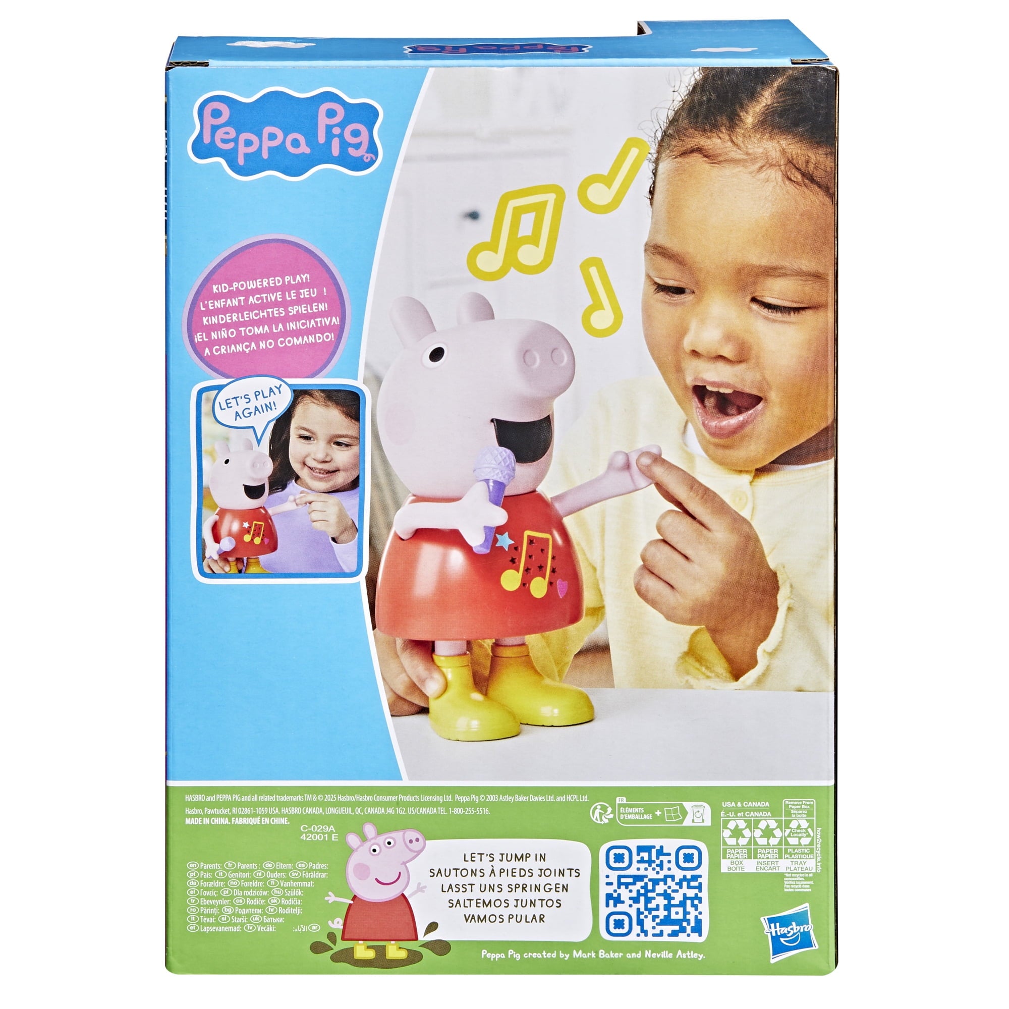 Peppa Pig Toys Talk and Sing Peppa Doll, Musical Toys for Girls and Boys, Ages 3 and up