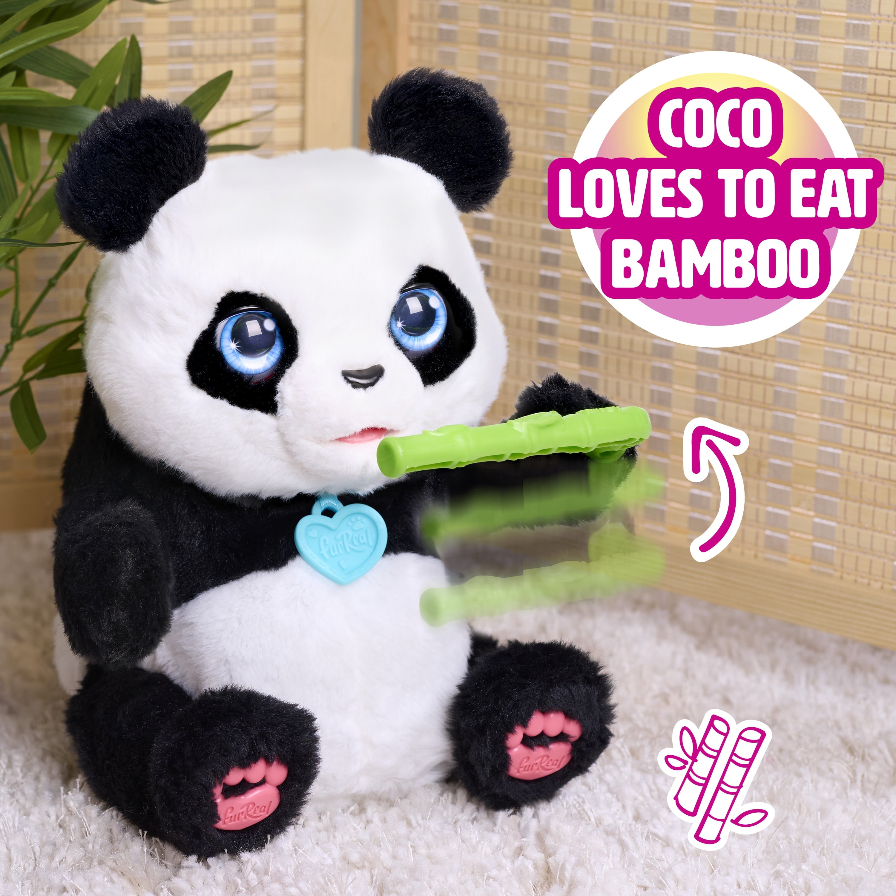 furReal Coco the Tumbling Panda, Interactive Plush Panda, 10.5 Inch Plush, Boys and Girls Ages 4 up