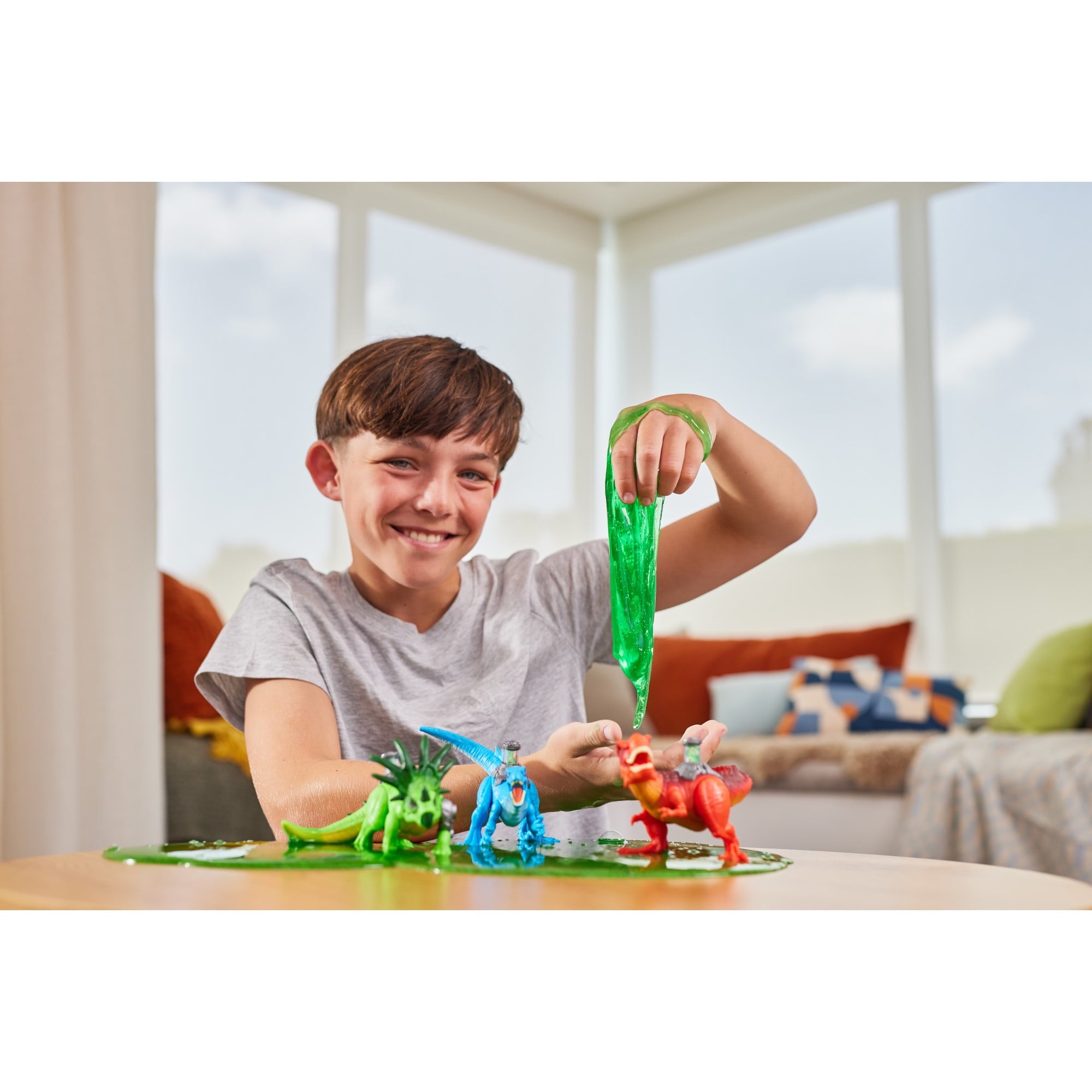 Robo Alive Dino DNA Dinosaur by ZURU - Robot Toy Light-Up DNA Helix Spine for Kids Ages 3+