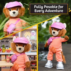 Woof & Co 15-inch Fashion Doll – Piper The Poseable Plush Chihuahua with Removable Outfit & Accessories, Children Ages 3+