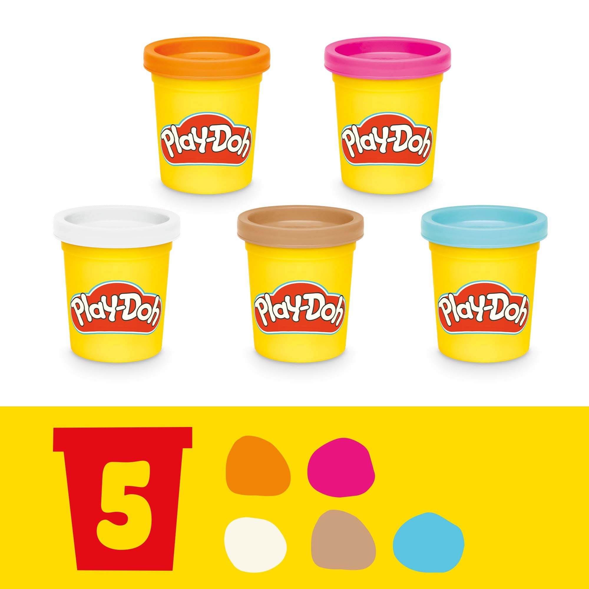 Play-Doh Kitchen Creations Colorful Cafe Playset with 5 Modeling Compound Colors, Play Coffee Toy