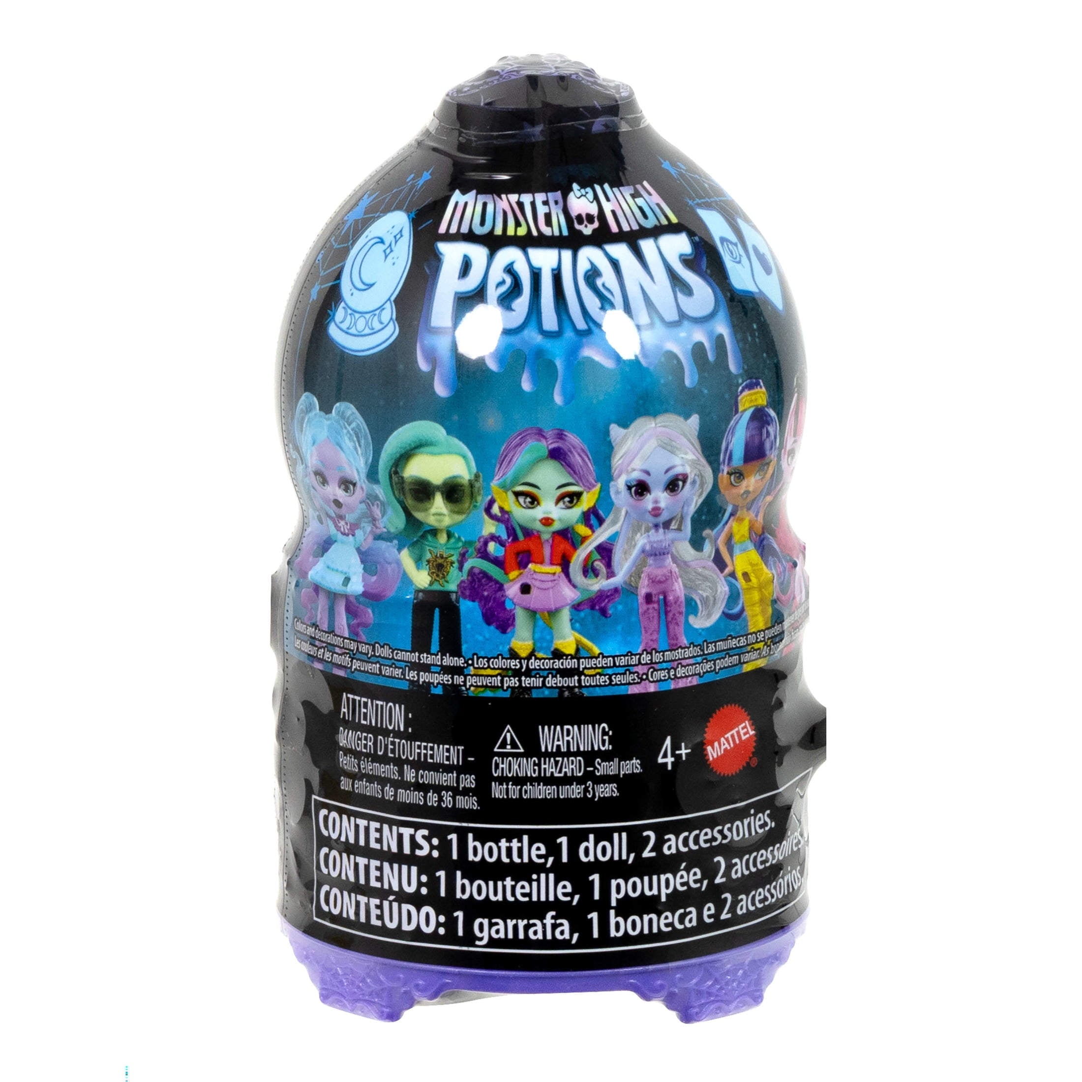 Monster High Potions Crystal Ball Mini Dolls, Surprise Character Reveal (Characters May Vary)