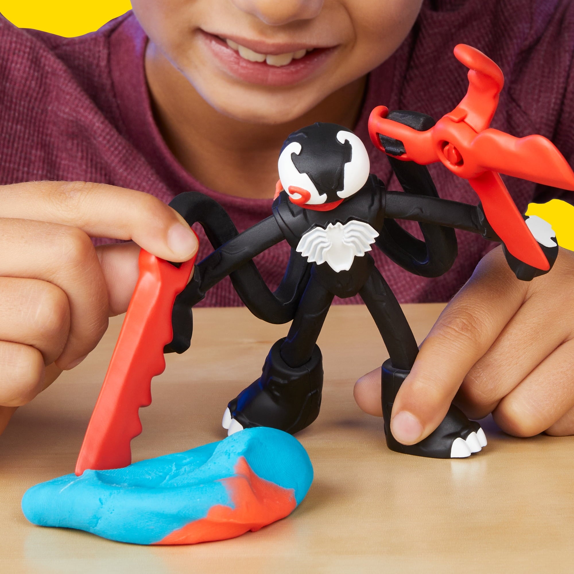 Play-Doh Marvel Spider-Man Launch & Slice Play Doughs Playset, Multicolor, 5 oz, Ages 4+