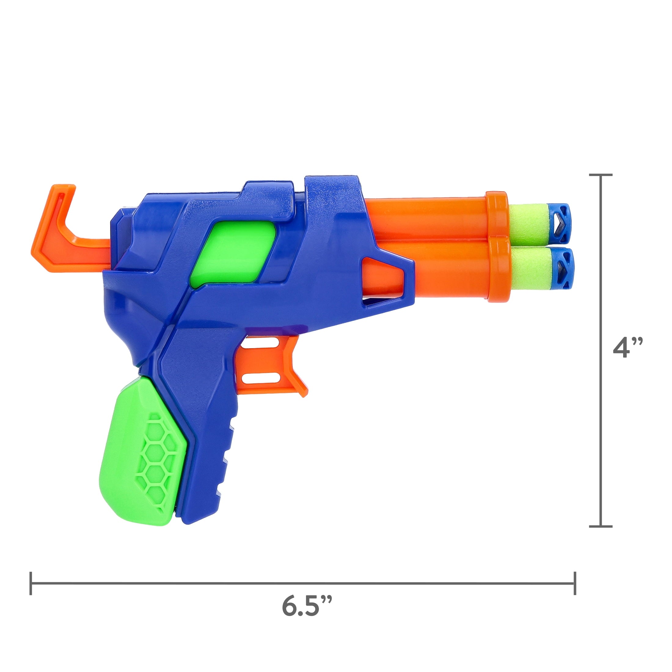 Adventure Force Triple Blast Spring Power Foam Dart Blaster, 4 Pieces