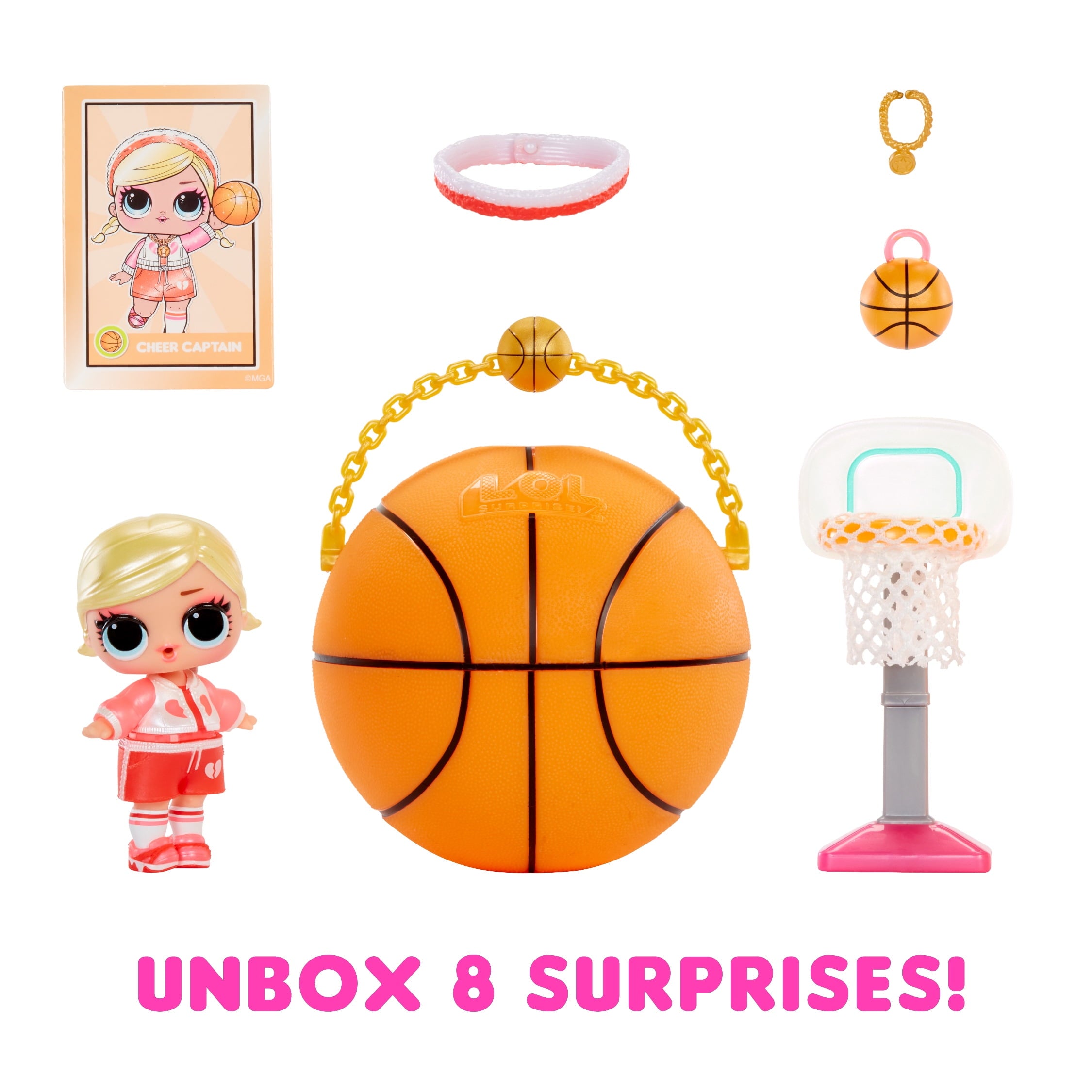 LOL Surprise All Star Sports Vault Collection Tots with Sports-Themed Collectible Doll and 8 Surprises to Unbox Including Matching Accessories – Great Gift for Kids Ages 4+