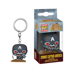 Funko Pocket Pop Marvel Zombies Zombie Captain America keychain collectible