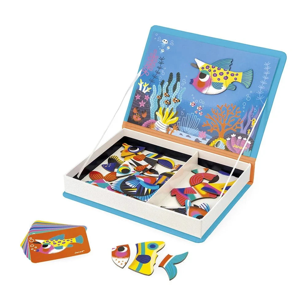 Janod Tropical Fish Magneti'Book Magnetic Educational Game – 30 Magnets