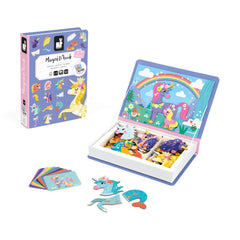 Janod Unicorns Magneti'Book Magnetic Game – 44 Magnets & 10 Models