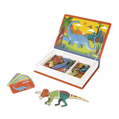 Janod Dinosaurs Magneti'Book magnetic educational game with 40 dinosaur magnets and 10 model cards