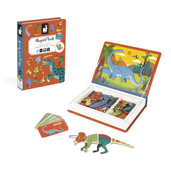 Janod Dinosaurs Magneti'Book magnetic educational game with 40 dinosaur magnets and 10 model cards