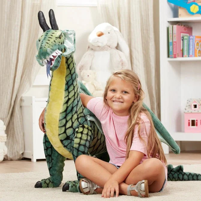 Melissa & Doug Winged Dragon 36 Inch Lifelike Giant Plush Toy