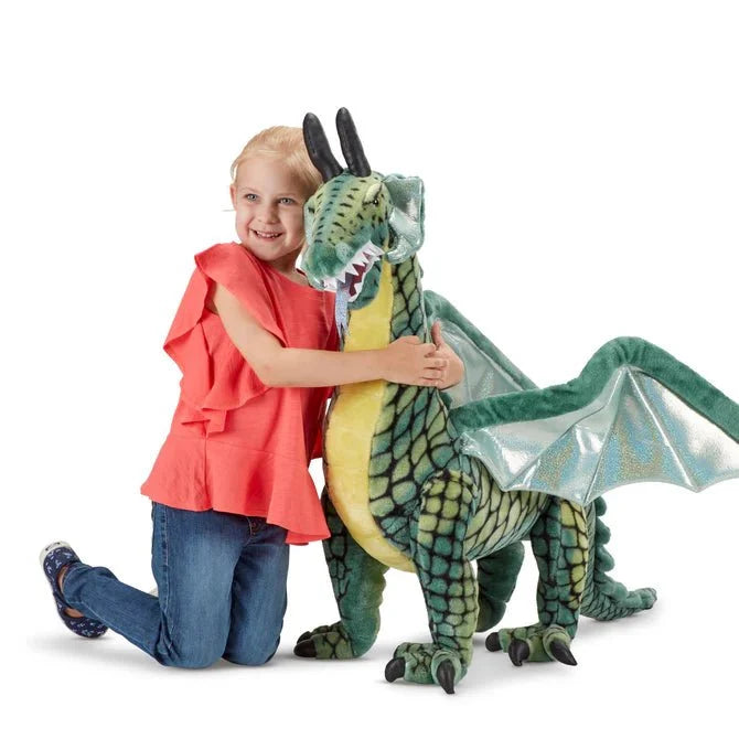 Melissa & Doug Winged Dragon 36 Inch Lifelike Giant Plush Toy