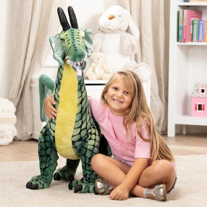 Melissa & Doug Winged Dragon 36 Inch Lifelike Giant Plush Toy