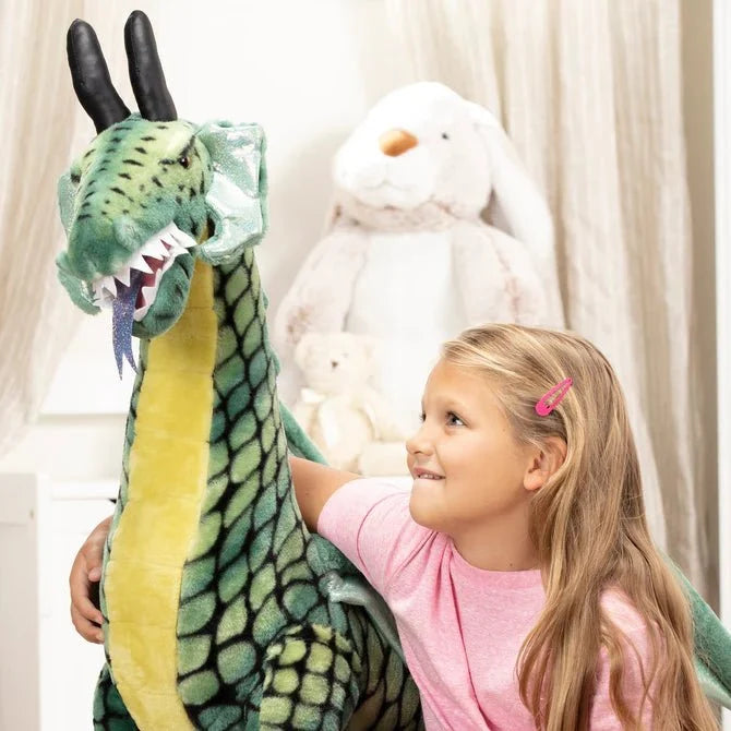 Melissa & Doug Winged Dragon 36 Inch Lifelike Giant Plush Toy