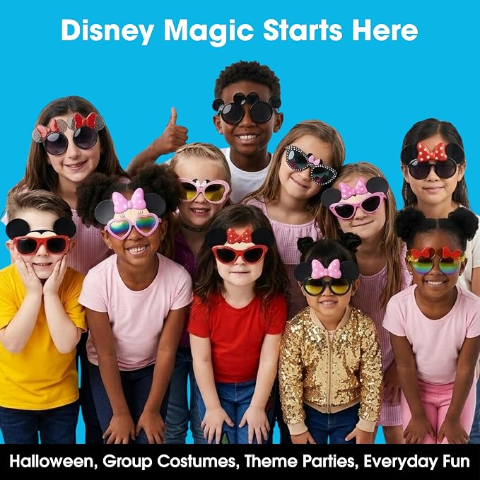 Disney Minnie Mouse pink rainbow lens sunglasses