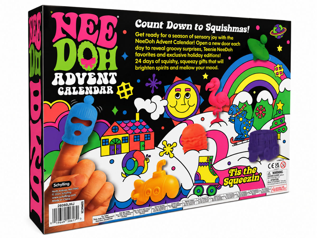Schylling NeeDoh 2026 Christmas Advent Calendar – 24 Squishy Surprises