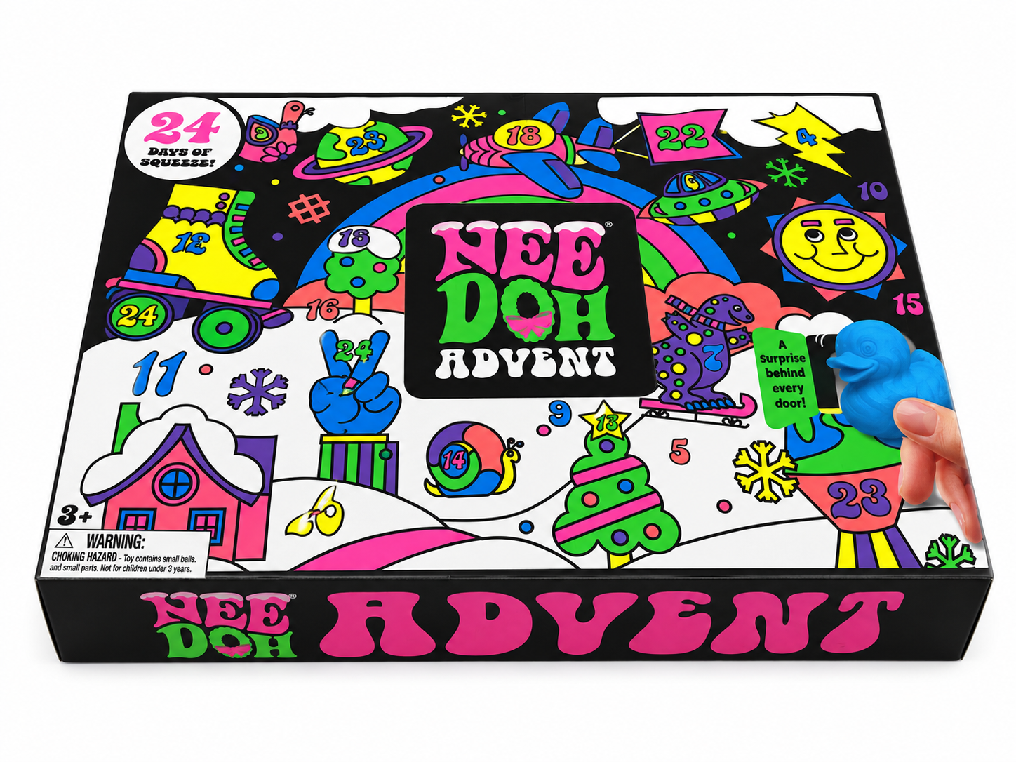Schylling NeeDoh 2026 Christmas Advent Calendar – 24 Squishy Surprises