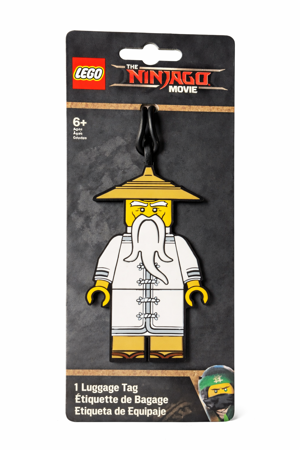 LEGO Ninjago Sensei Wu luggage tag travel accessory