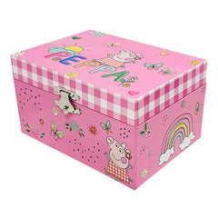 Mini Treasures Peppa Pig Musical Jewelry Box with Spinning Figurine