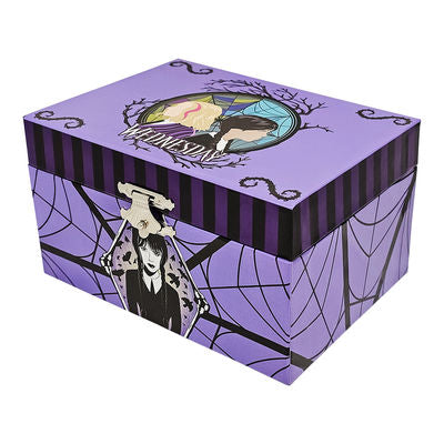 Mini Treasures Wednesday Musical Jewelry Box with Spinning Figurine