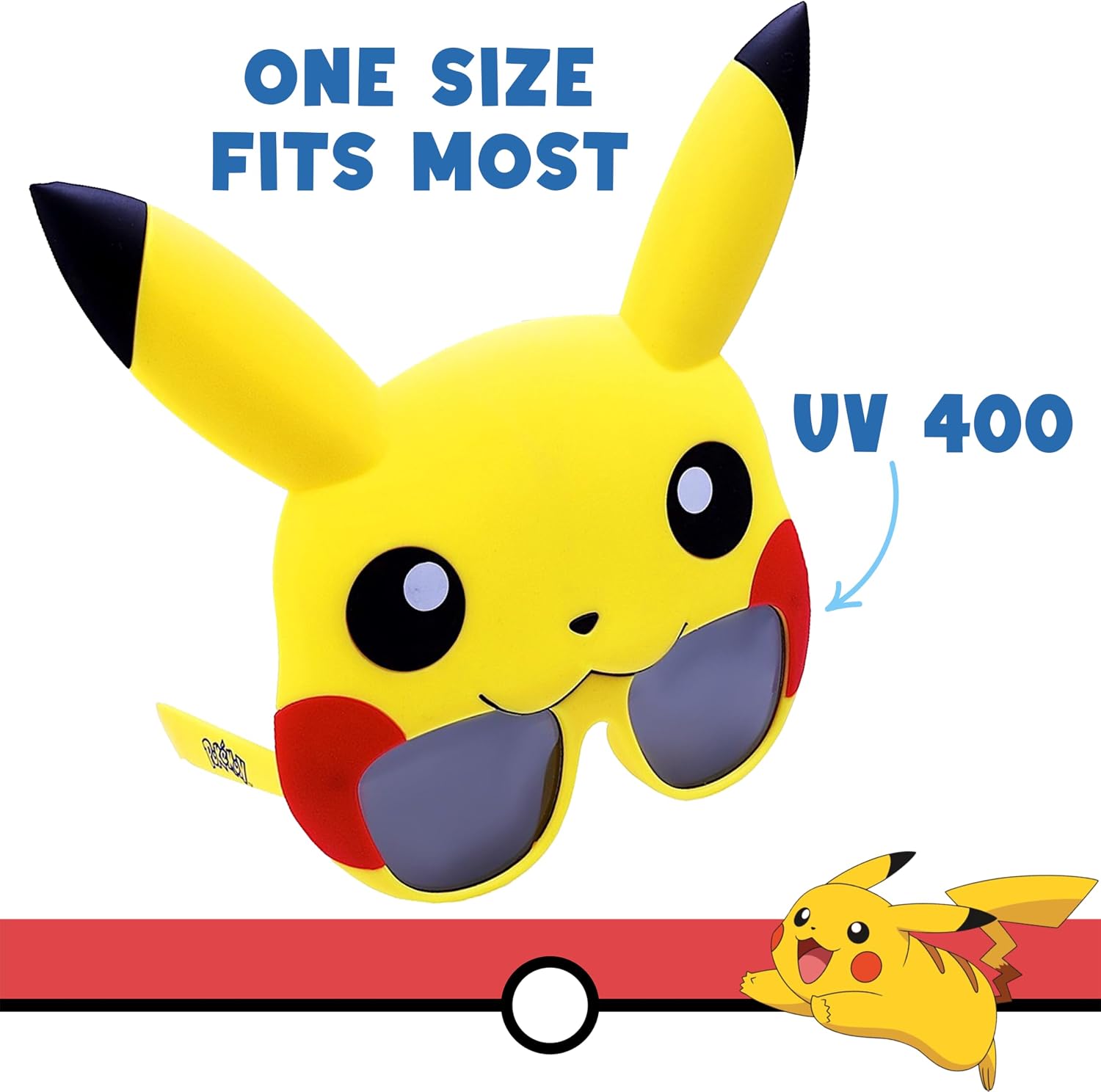 Pokemon Pikachu yellow character costume sunglasses
