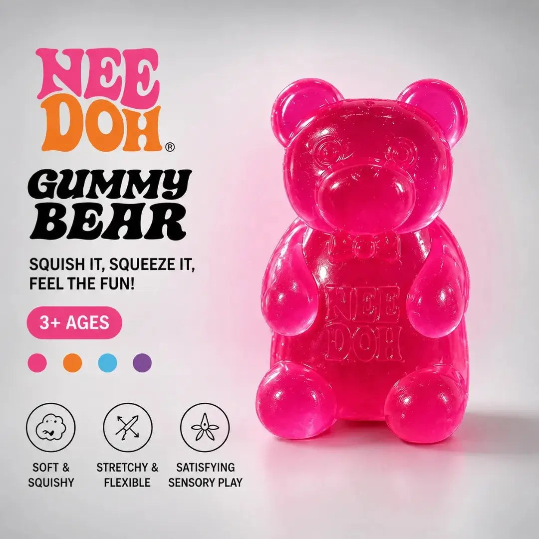 Schylling NeeDoh Gummy Bear Squishy Fidget Toy