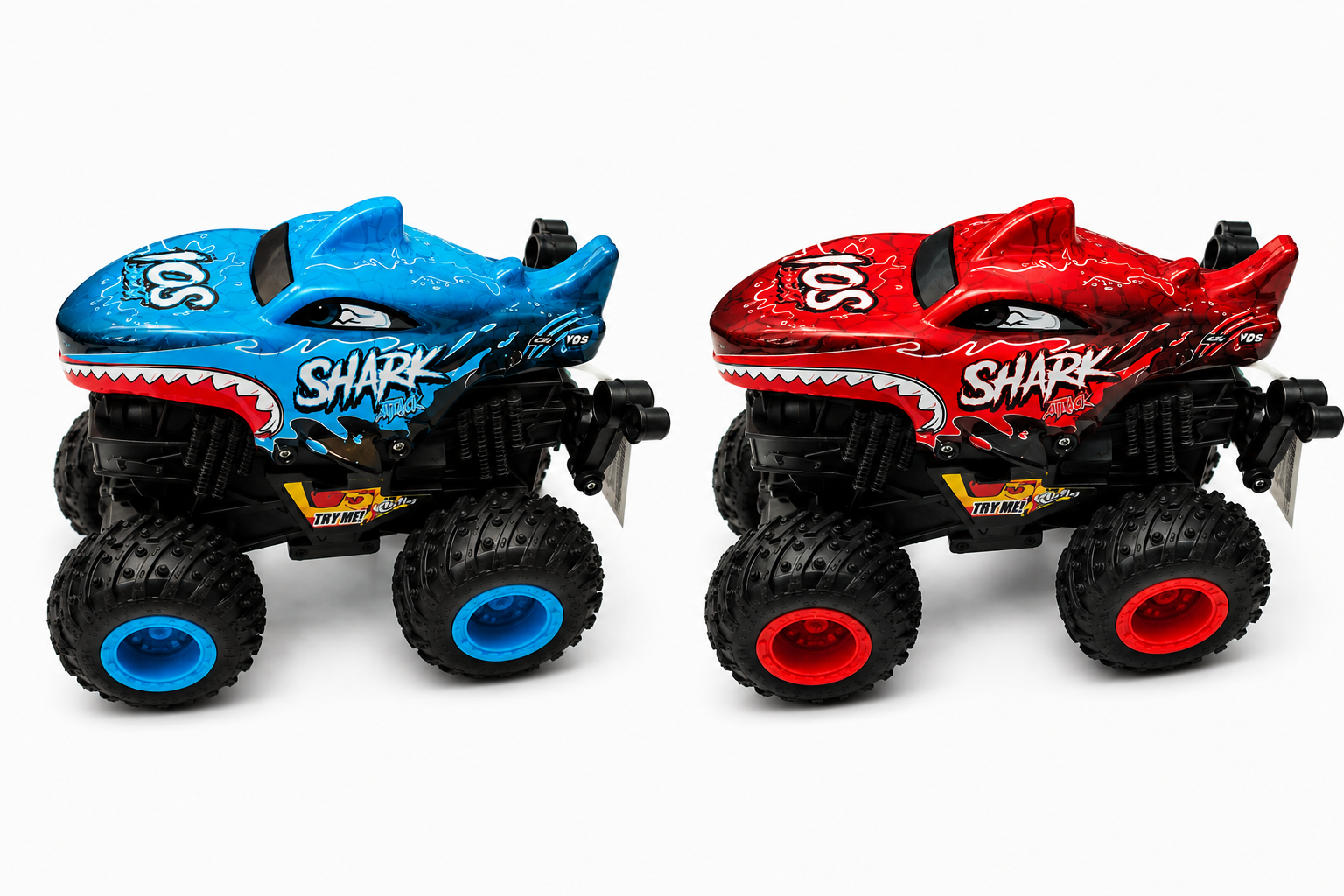 Thin Air Brands Mini Shark Truck Light & Sound Motorized Toy (Red or Blue)