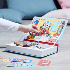 Janod Boy's Costumes Magneti'Book Magnetic Dress-Up Game – 36 Magnets