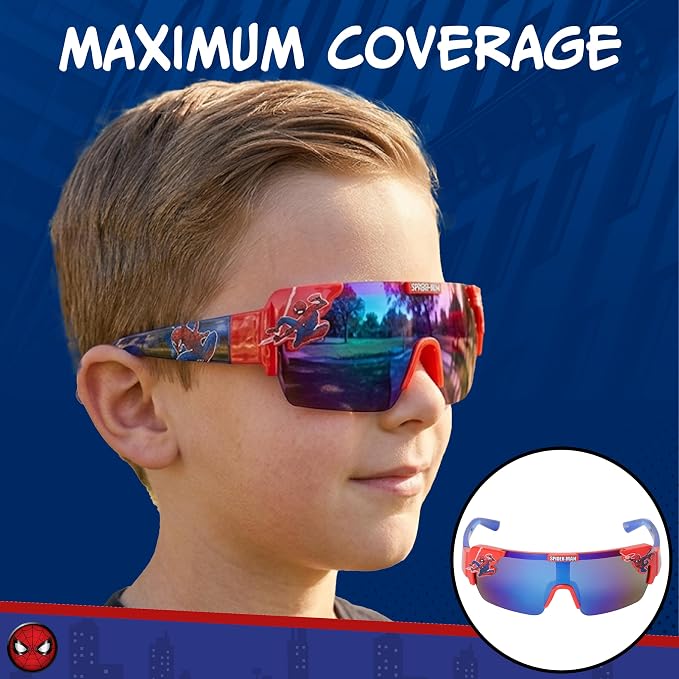 Marvel Spider Man kids action wrap sunglasses