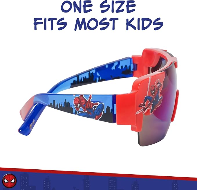 Marvel Spider Man kids action wrap sunglasses