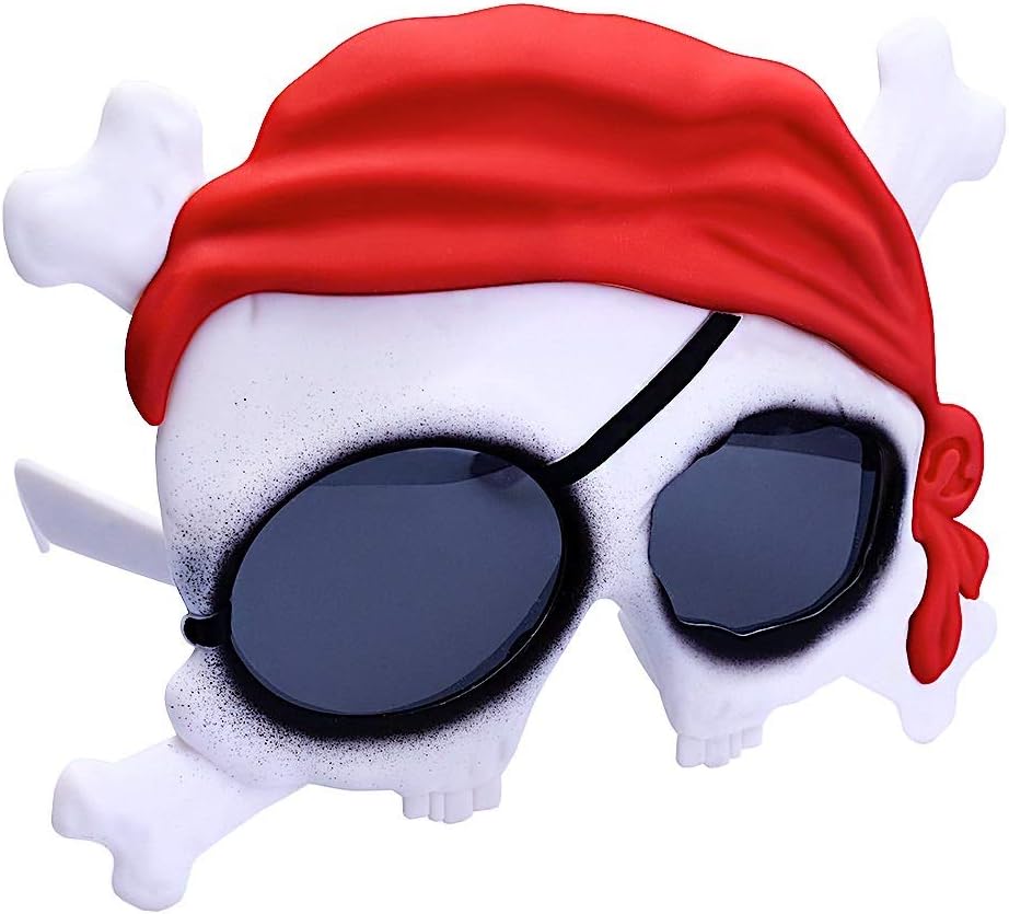 Skull and Crossbones character costume sunglasses